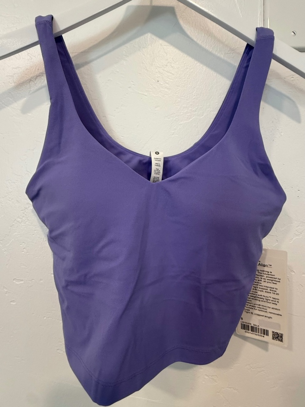 Lululemon Align Tank Size 8, Dark Lavender NWT